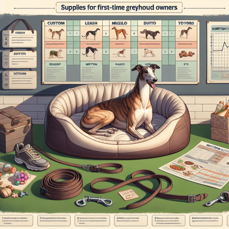 Recommended Supplies for First-Time Greyhound Owners.